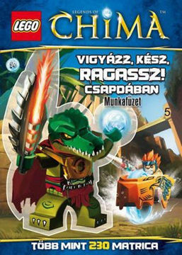 LEGO 5. - Vigyázz, kész, ragassz! - Csapdában - Legends of Chima - Munkafüzet - Több mint 230 matrica termékhez kapcsolódó kép
