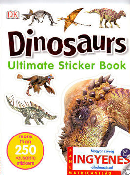 Dinosaurs matricavilág - angol nyelvű matricás foglalkoztató termékhez kapcsolódó kép