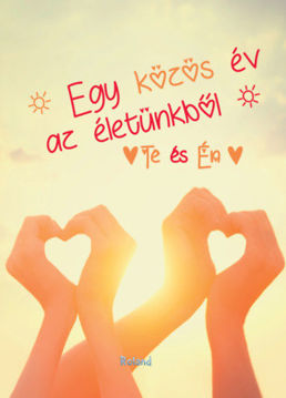 Te és Én - Egy közös év az életünkből (szívforma kézből borító) termékhez kapcsolódó kép