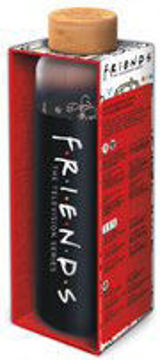 Üveg kulacs fa tetővel – Jóbarátok (585 ml) termékhez kapcsolódó kép