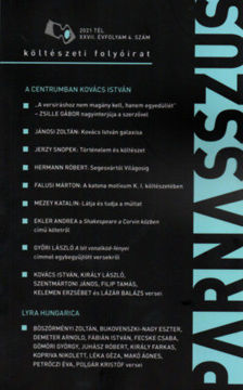 Parnasszus költészeti folyóirat -  2021. tél termékhez kapcsolódó kép