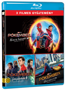 Pókember trilógia (Tom Holland) (Pókember: Hazatérés, Pókember: Idegenben, Pókember: Nincs hazaút) (3 BD) termékhez kapcsolódó kép