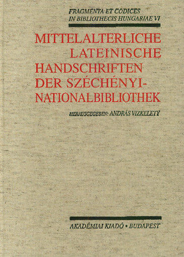 Mittelalterliche lateinische Handschriften der Széchényi-Nationalbibliothek termékhez kapcsolódó kép
