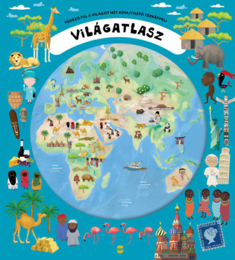 Világatlasz - Fedezd fel a világot hét kihajtható térképpel! termékhez kapcsolódó kép