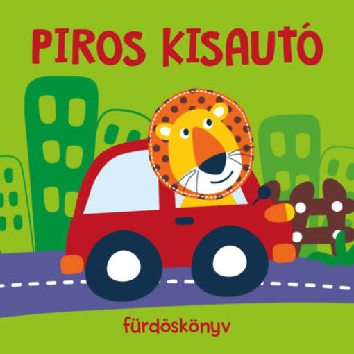 Piros kisautó - fürdőskönyv termékhez kapcsolódó kép