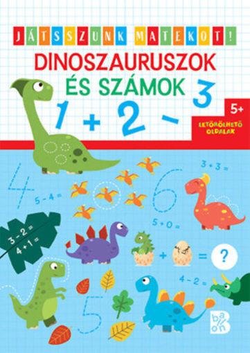 Dinoszauruszok és számok termékhez kapcsolódó kép