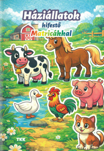 Háziállatok kifestő - Matricákkal termékhez kapcsolódó kép