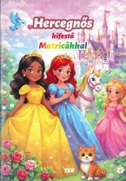 Hercegnős kifestő - Matricákkal termékhez kapcsolódó kép