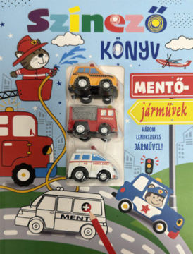 Mentőjárművek - Színezőkönyv - Három lendkerekes járművel! termékhez kapcsolódó kép