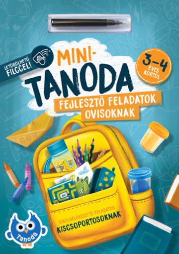 Minitanoda fejlesztő feladatok ovisoknak - 3-4 éves kortól - letörölhető filccel termékhez kapcsolódó kép
