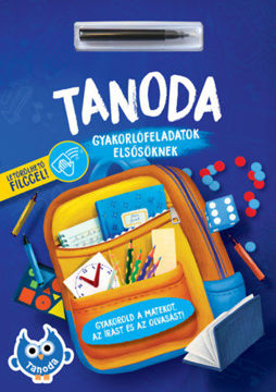 Tanoda - Gyakorlófeladatok elsősöknek - letörölhető filccel termékhez kapcsolódó kép