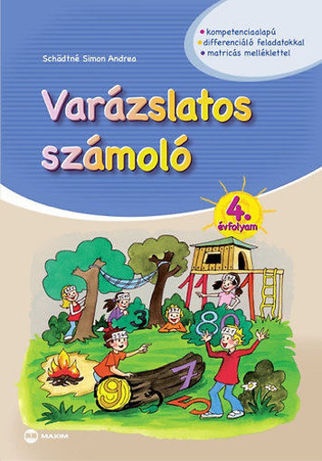 Varázslatos számoló 4. évfolyam - matricás melléklettel termékhez kapcsolódó kép