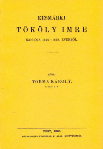 Késmárki Thököly Imre naplója 1676-1678. évekből termékhez kapcsolódó kép