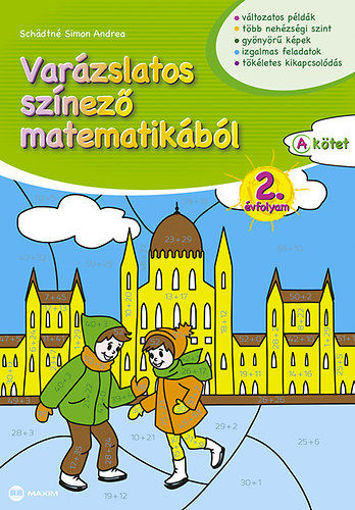 Varázslatos színező matematikából 2. évfolyam A kötet termékhez kapcsolódó kép