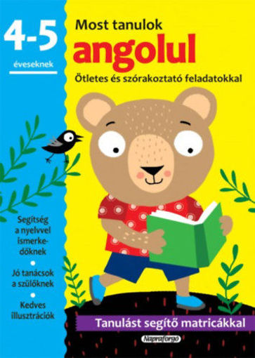 Most tanulok... angolul - 4-5 éveseknek - Ötletes és szórakoztató feladatokkal termékhez kapcsolódó kép