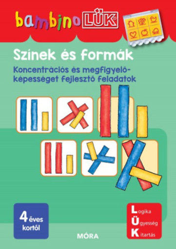 Színek és formák - LDI122 - Koncentrációs és megfigyelőképességet fejlesztő feladatok - BambinoLÜK termékhez kapcsolódó kép