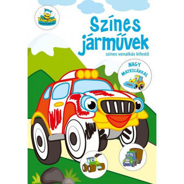 Színes járművek - Színes vonalkás kifestő termékhez kapcsolódó kép