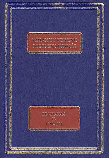 Levelezés II. 1820-1831 - Kölcsey Ferenc minden munkái termékhez kapcsolódó kép
