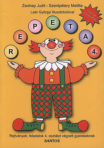 Repeta 4. - Rejtvények, feladatok 4. osztályt végzett gyerekeknek - Matrica melléklettel termékhez kapcsolódó kép