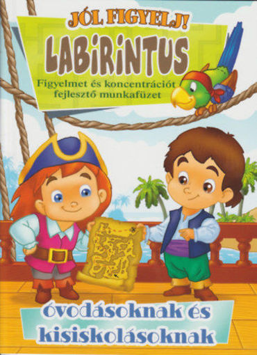 Labirintus - Figyelmet és koncentrációt fejlesztő munkafüzet óvodásoknak és kisiskolásoknak termékhez kapcsolódó kép