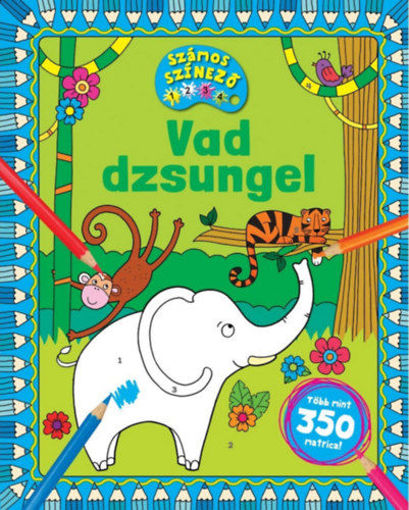 Vad dzsungel - Számos színező - Több mint 350 matrica! termékhez kapcsolódó kép
