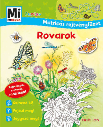 Rovarok - Mi Micsoda Junior Matricás rejtvényfüzet - Rejtvények, színezők, matricák! termékhez kapcsolódó kép