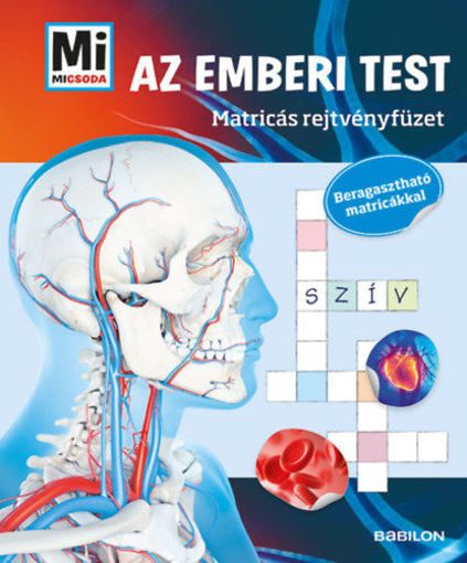 Mi MICSODA - Az emberi test -  Matricás rejtvényfüzet - Beragasztható matricákkal termékhez kapcsolódó kép