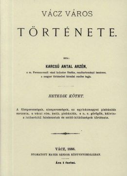 Vácz város története VII. termékhez kapcsolódó kép