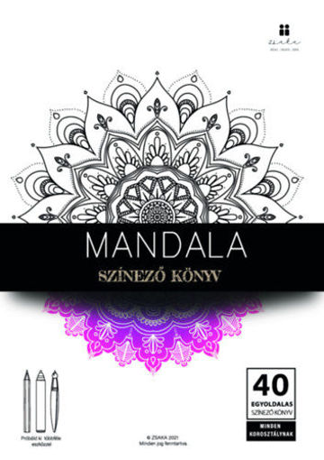 Mandala - Színező könyv termékhez kapcsolódó kép