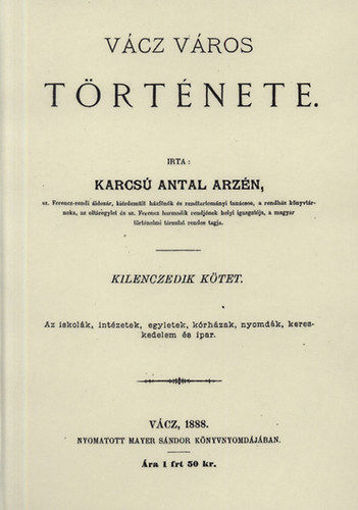Vácz város története IX. termékhez kapcsolódó kép