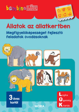 Állatok az állatkertben - Megfigyelőképességet fejlesztő feladatok óvodásoknak - BambinoLÜK termékhez kapcsolódó kép