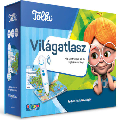 Tolki - Világatlasz - interaktív hangoskönyv szettben termékhez kapcsolódó kép