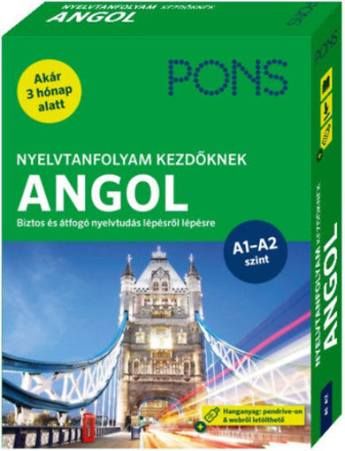 PONS Nyelvtanfolyam kezdőknek - Angol (könyv+pendrive+online) - Biztos és átfogó nyelvtudás lépésről lépésre - Akár 3 hónap alatt termékhez kapcsolódó kép