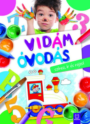 Vidám óvodás színez, ír és rajzol termékhez kapcsolódó kép