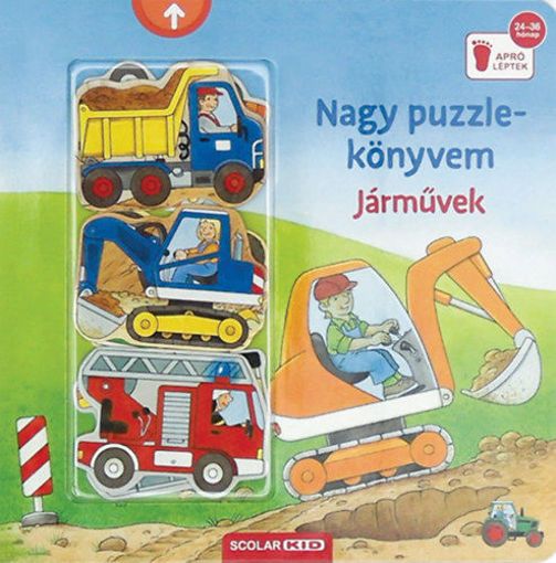 Nagy puzzle-könyvem - Járművek termékhez kapcsolódó kép