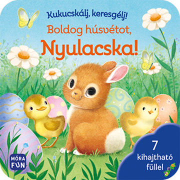 Kukucskálj, keresgélj! - Boldog húsvétot, Nyulacska! - 7 kihajtható füllel termékhez kapcsolódó kép