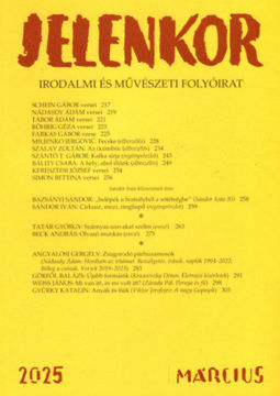Jelenkor - Irodalmi és művészeti folyóirat - 2025. március termékhez kapcsolódó kép