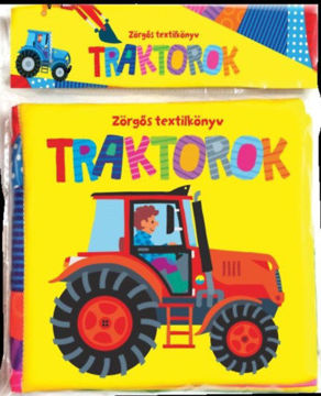 Zörgős textilkönyv - Traktorok termékhez kapcsolódó kép