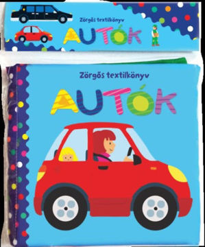 Zörgős textilkönyv - Autók termékhez kapcsolódó kép