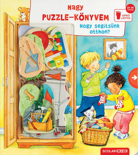 Nagy puzzle-könyvem - Hogy segítsünk otthon? termékhez kapcsolódó kép