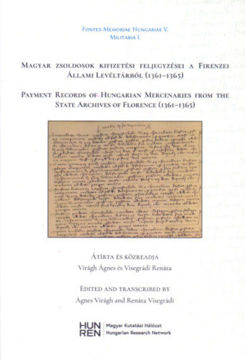 Magyar zsoldosok kifizetési feljegyzései a Firenzei Állami Levéltárból (1361-1365) termékhez kapcsolódó kép