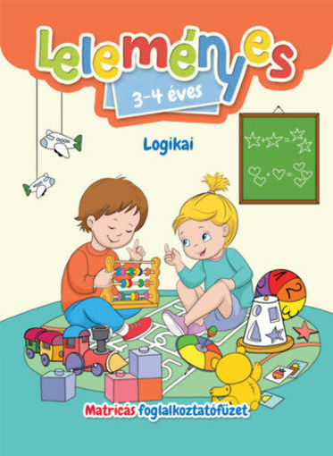 Leleményes 3-4 éves - Logikai feladatok - Matricás foglalkoztatófüzet termékhez kapcsolódó kép