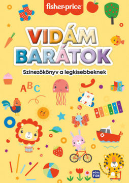 Vidám barátok - Színezőkönyv a legkisebbeknek termékhez kapcsolódó kép